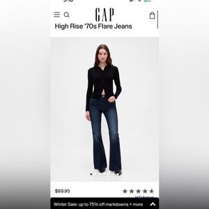 Gap High Rise 70s Jeans!